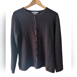 Marconi Women's Wool Blend Button Front Cardigan Size L